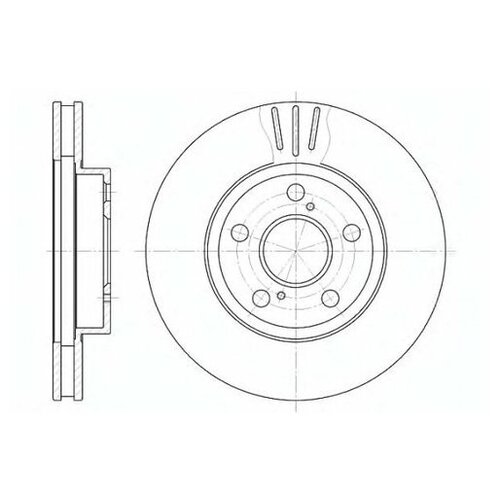 фото Тормозной диск remsa 6540.10 для lexus ct; toyota carina e, celica, prius
