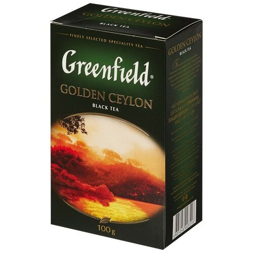 Чай Greenfield Golden Ceylon листовой черный,100г 0351-14 , 2 шт.