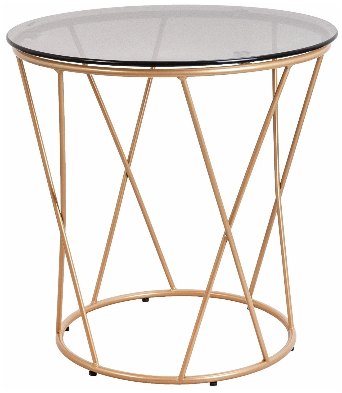 фото Стол журнальный Allure, тонированное стекло, закаленное стекло, диаметр 50 см