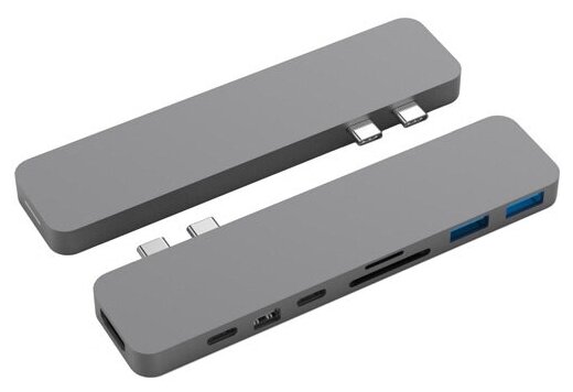 Хаб HyperDrive PRO 8-in-2 Hub для MacBook Pro (USB-C) серый космос