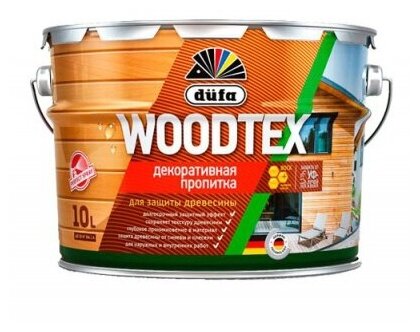 Пропитка DUFA Woodtex декоративная для защиты древесины Венге 3 л