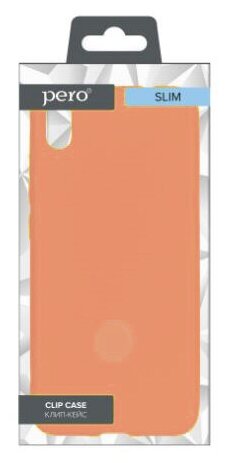Чехол клип-кейс PERO LIQUID SILICONE для Apple iPhone 11 Pro коралловый