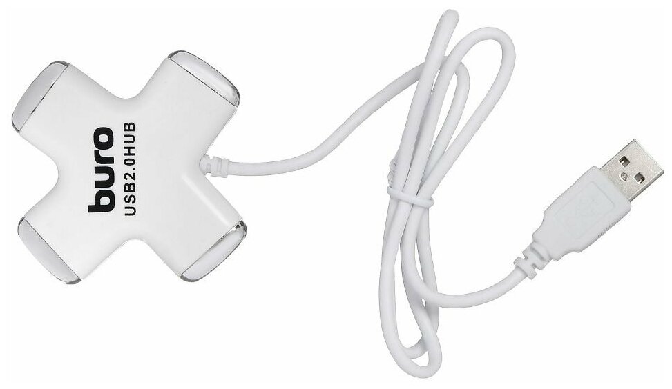 Разветвитель BURO BU-HUB4-05-U20-СROSS