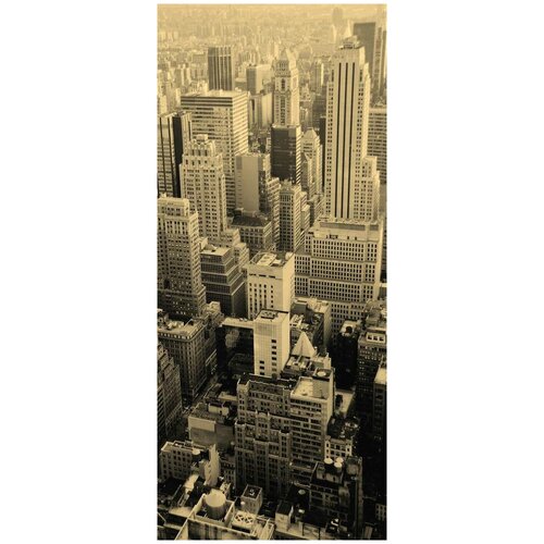 Самоклеящиеся фотообои Нью-Йорк, размер: 90x210 см, эффект: сепия
