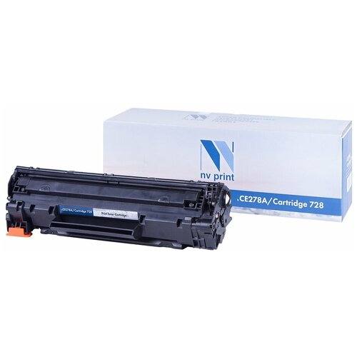 Картридж NV Print CE278A, 2100 стр, черный картридж ce278a 726 728 78a для hp laserjet m1536dnf canon mf4410 mf4400 2000 стр profiline