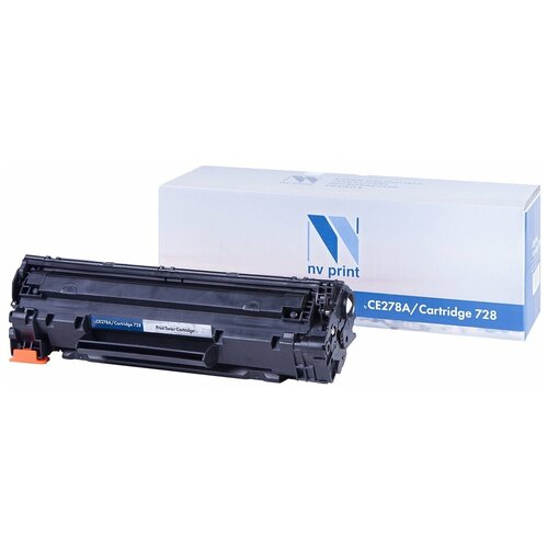 Картридж NV Print CE278A, 2100 стр, черный картридж ce278a 726 728 78a для hp laserjet m1536dnf canon mf4410 mf4400 2000 стр colouring