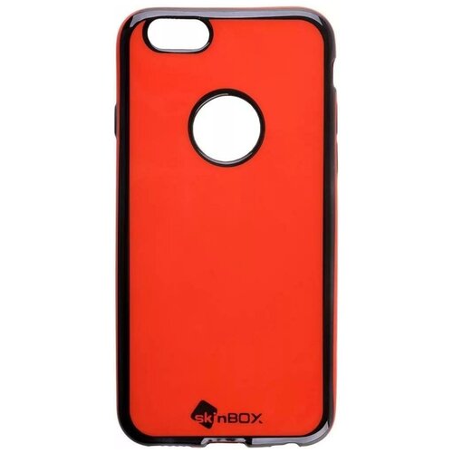 Силиконовый чехол для телефона skinBOX. Slim silicone color, для Apple Iphone 6/6S, цвет красный