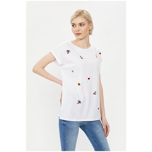 фото Футболка кор.рук. baon футболка с бисером (арт. baon b231075)