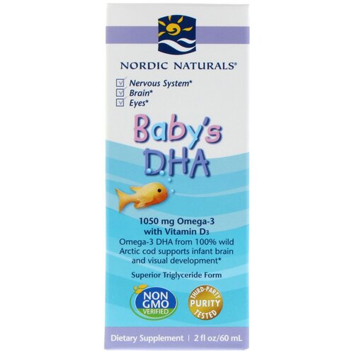 Капли Nordic Naturals Baby's DHA, 230 г, 60 мл