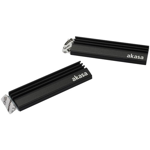 Радиатор Akasa Aluminium Passive Cooling Kit for M.2 SSD 2pack A-M2HS01-KT02