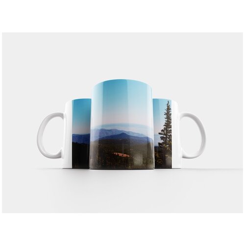 фото Кружка "гора, деревья, природа 320 мл. белая" lotsprints