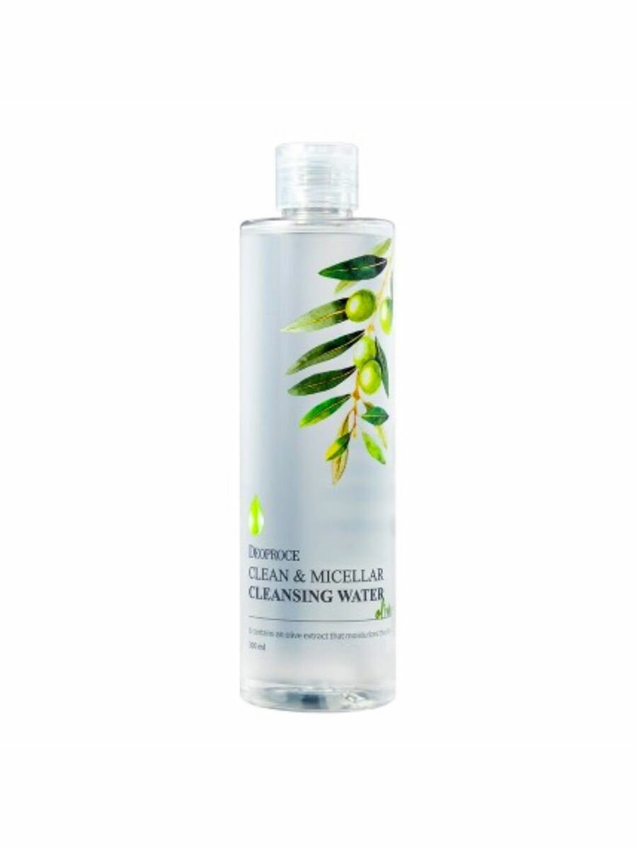 DEOPROCE CLEAN & MICELLAR CLEANSING WATER OLIVE Мицеллярная вода с экстрактом оливы 300мл