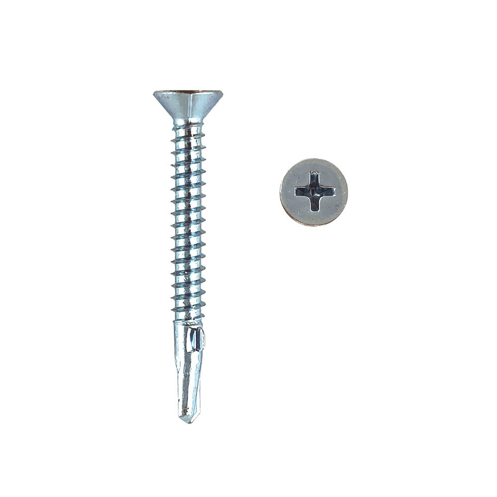 Саморез дерево/металл потайн. flugel 4.8х38 ц ph 2 (упак 1000 шт) — фото 1