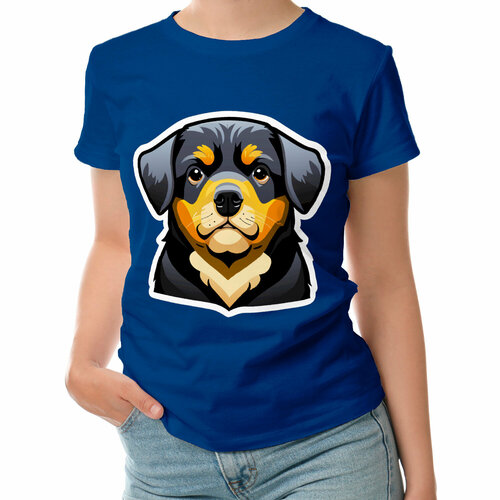 фото Футболка roly, размер l, синий