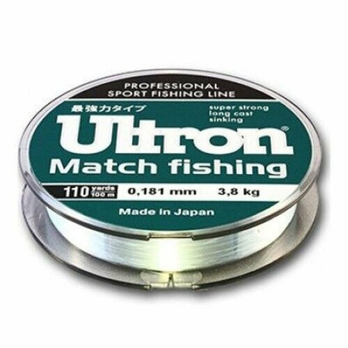 Леска Ultron Match Fishing 0.203мм 5,0кг 100м светло-голубая