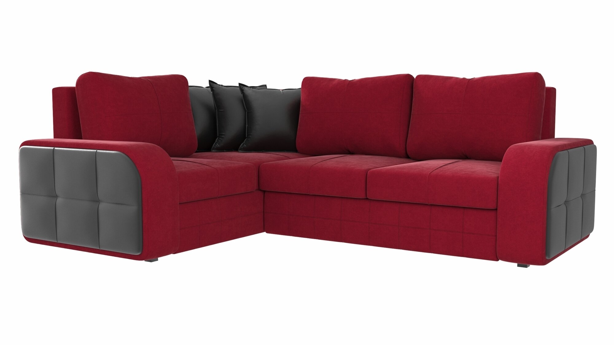 фото Угловой диван Дублин, Furne, микровельвет/экокожа, Угол Правый, 3204005R