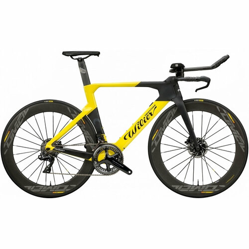 Велосипед Wilier Turbine Crono Ultegra Di2 Vision 55 SC Disc Carbon TLR CL (2021) S, Черный/желтый