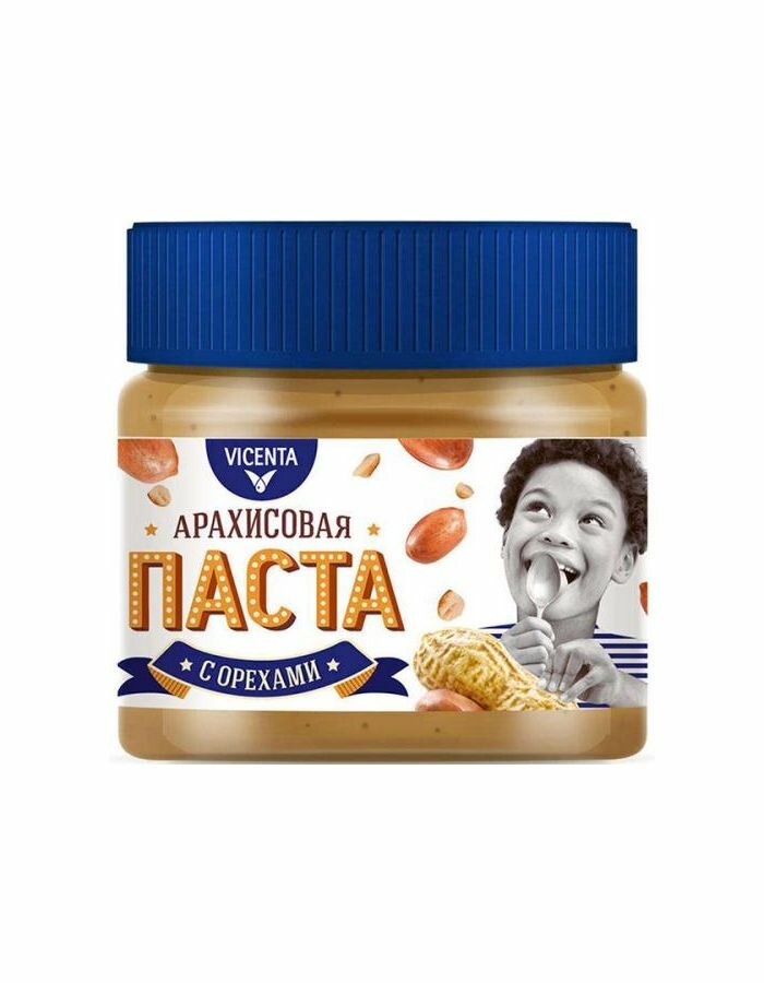 Vicenta Паста арахисовая с орехами, 250 г, 1 шт