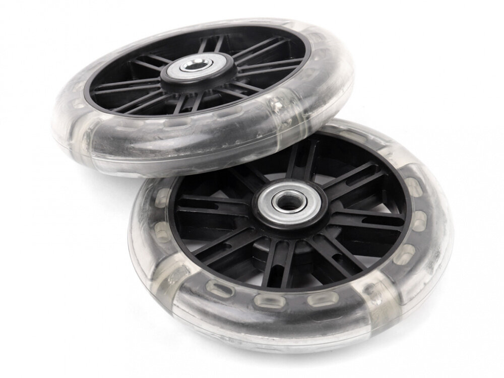 фото Vinca Sport колесики боковые HRS 03 поддерживающие с подсветкой (пара) черные