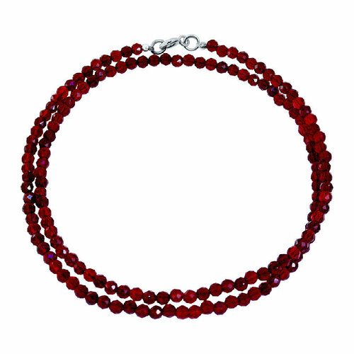 Бусы Beaded Breakfast, серебро, 925 проба, родирование, шпинель, длина 55 см., золотой