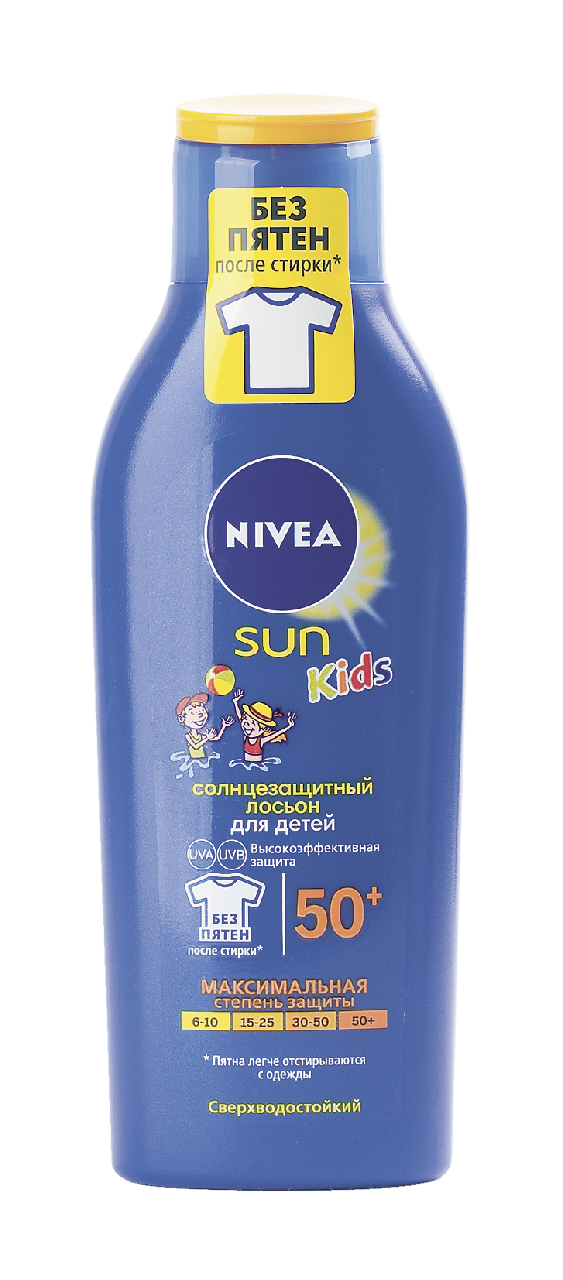 Лосьон для тела солнцезащитный Nivea Sun Играй и купайся детский SPF50+, 200мл