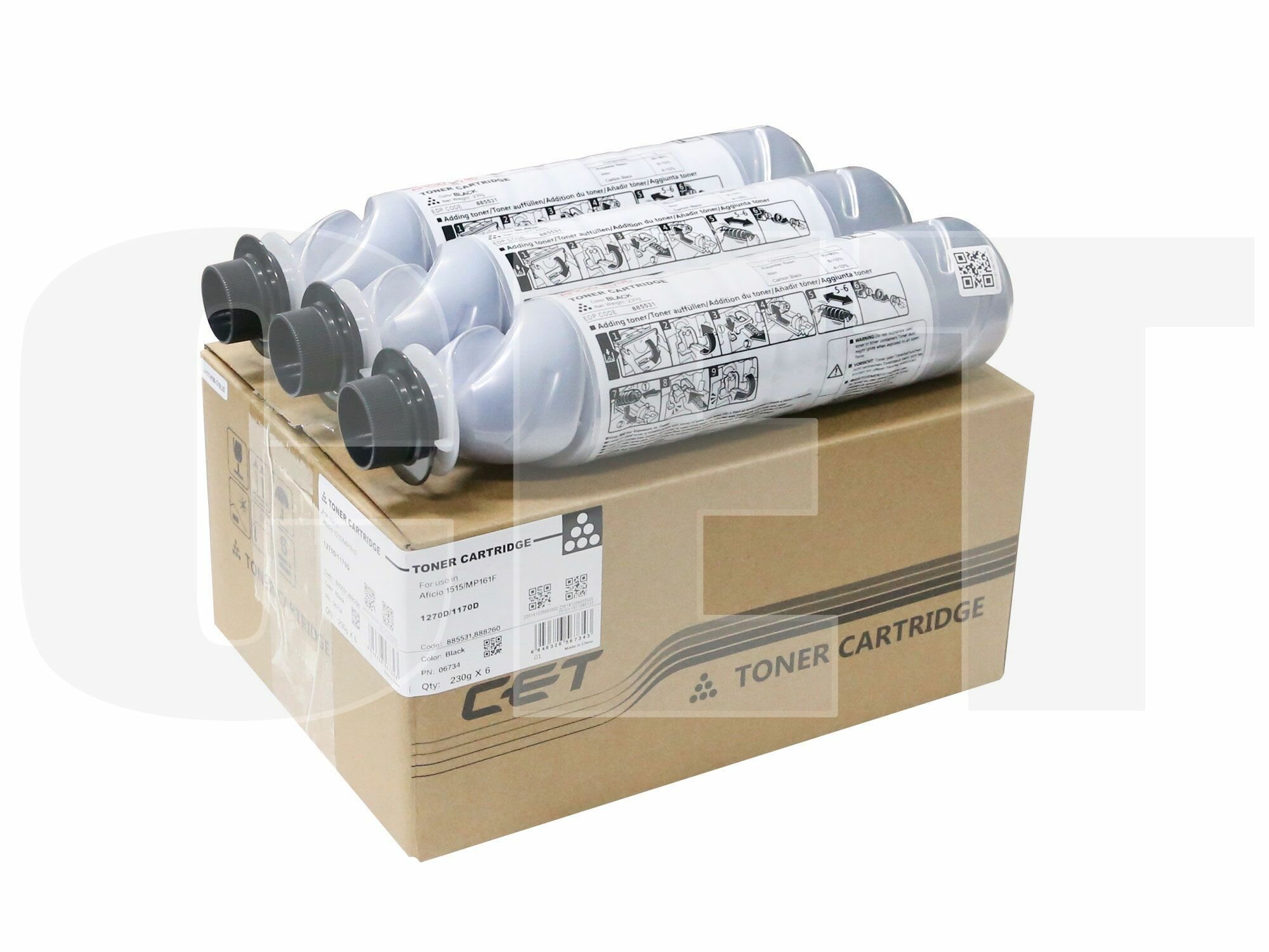 Картридж CET (SD3) 1270D для RICOH Aficio 1515/MP161, 230г, 7000 стр. - фото №1