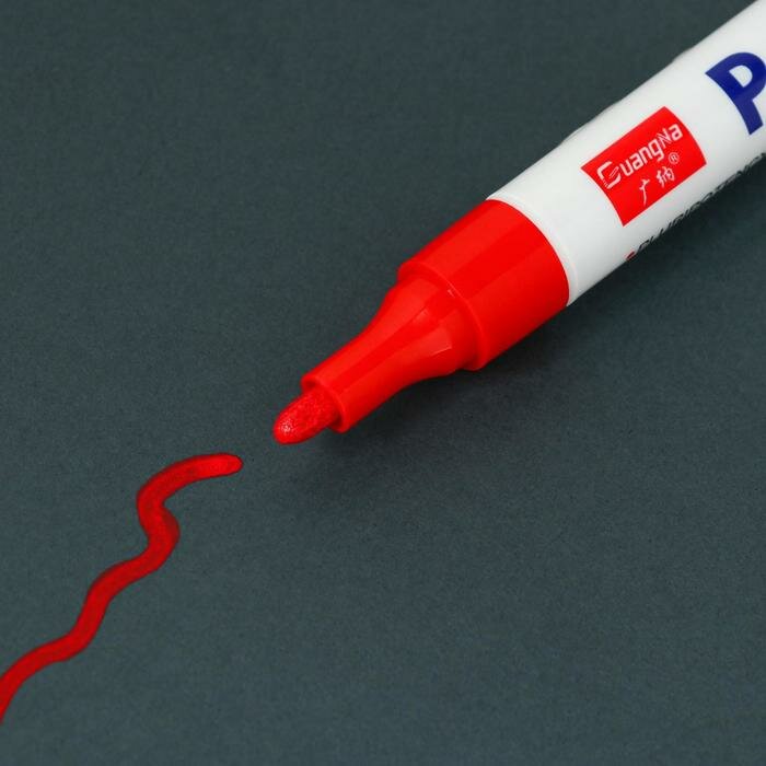 Маркер-карандаш КНР Краска для шин, водонепроницаемая, на масляной основе, красный