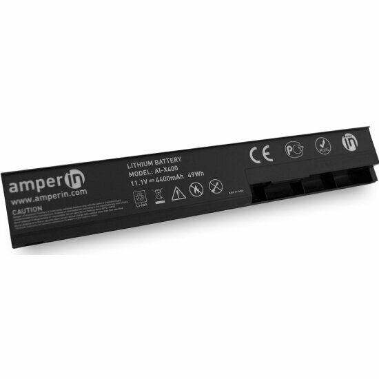 Аккумулятор для ноутбука Amperin AI-X400 для Asus X, S, F Series 11.1V 4400mAh (49Wh)