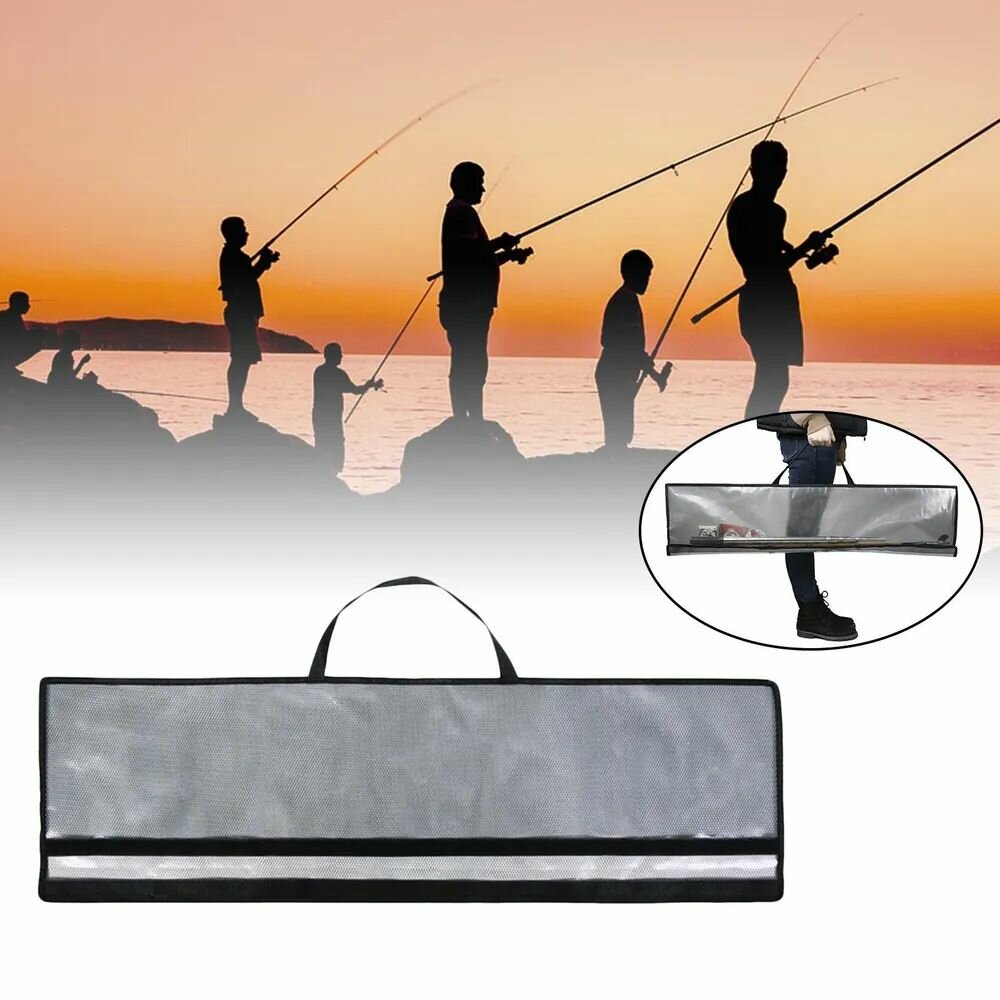 фото Прозрачная сумка для удочки из ПВХ, сумка для хранения рыболовных снастей, переноска большой емкости