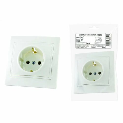 Розетка встраиваемая TDM Electric Таймыр SQ1814-0512 цвет белый