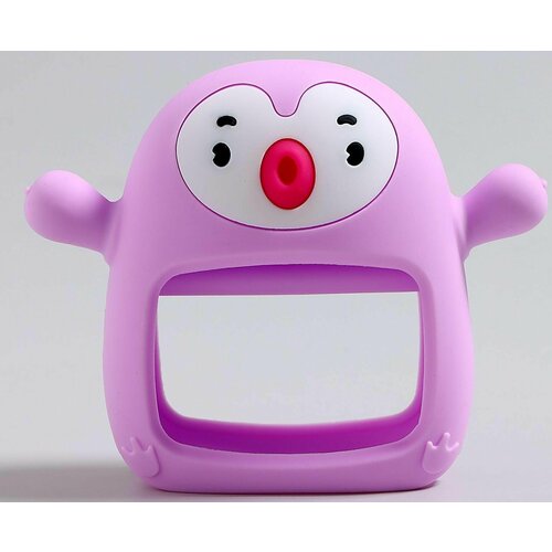 Прорезыватель зубной в форме соска c ручкой Пингвиненок 1201₽