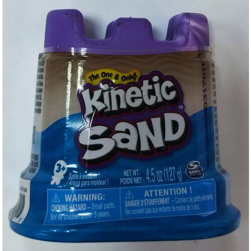 Kinetic Sand Песок кинетический 127 г голубой 6046626 kinetic sand кинетический песок набор для лепки радуга