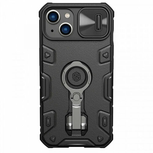 Nillkin CamShield Armor Magnetic Противоударный чехол для магнитной зарядки с кольцом для iPhone 14 Plus с защитой камеры