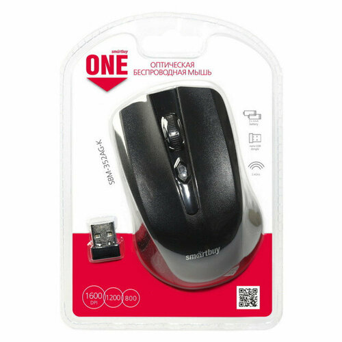 Мышь беспроводная smartbuy one 352 черный 159700₽