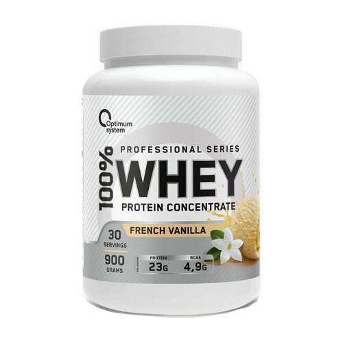 Optimum System 100% Whey Protein 900 гр (Optimum System) Французкая ваниль