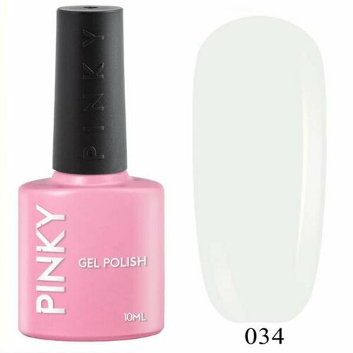 Гель-лак PINKY (Пинки) Classic 034 Белый, 10 мл