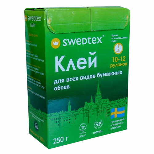 Клей обойный swedtex лайт 250г арт pl025 1203₽