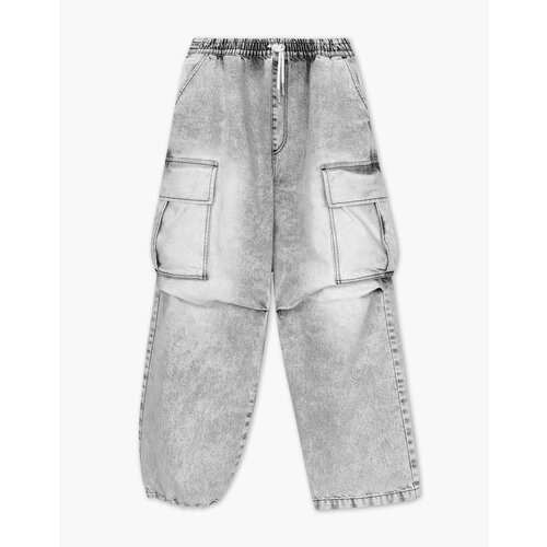 Джинсы Gloria Jeans, размер 12-14л/152-164, серый джинсы gloria jeans размер 164 серый