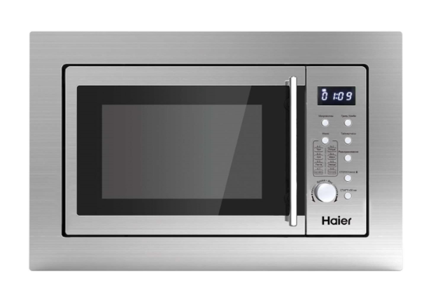 Встраиваемая микроволновая печь Haier HMX-BTG259LX, 25 литров, цвет нержавеющая сталь