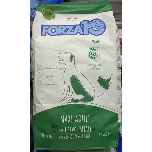 Корм Forza10 MAXI ADULT MAINTENANCE c олениной и картофелем, 12,5 кг
