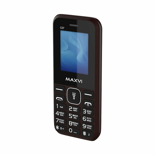maxvi телефон мобильный maxvi c27 brown MAXVI C27, 2 SIM, brown