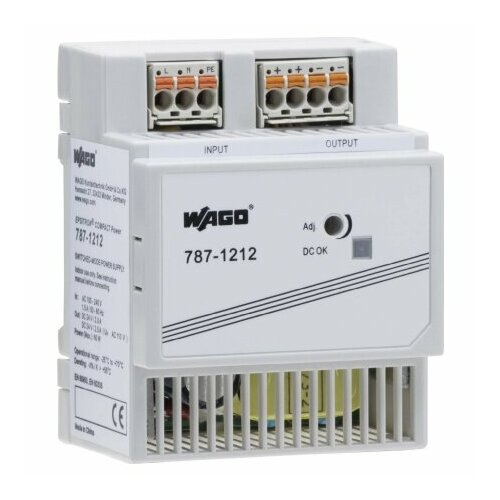 Источник питания постоянного тока 100 240 В 22 26 В 787-1212 WAGO 4055143908016 24655₽