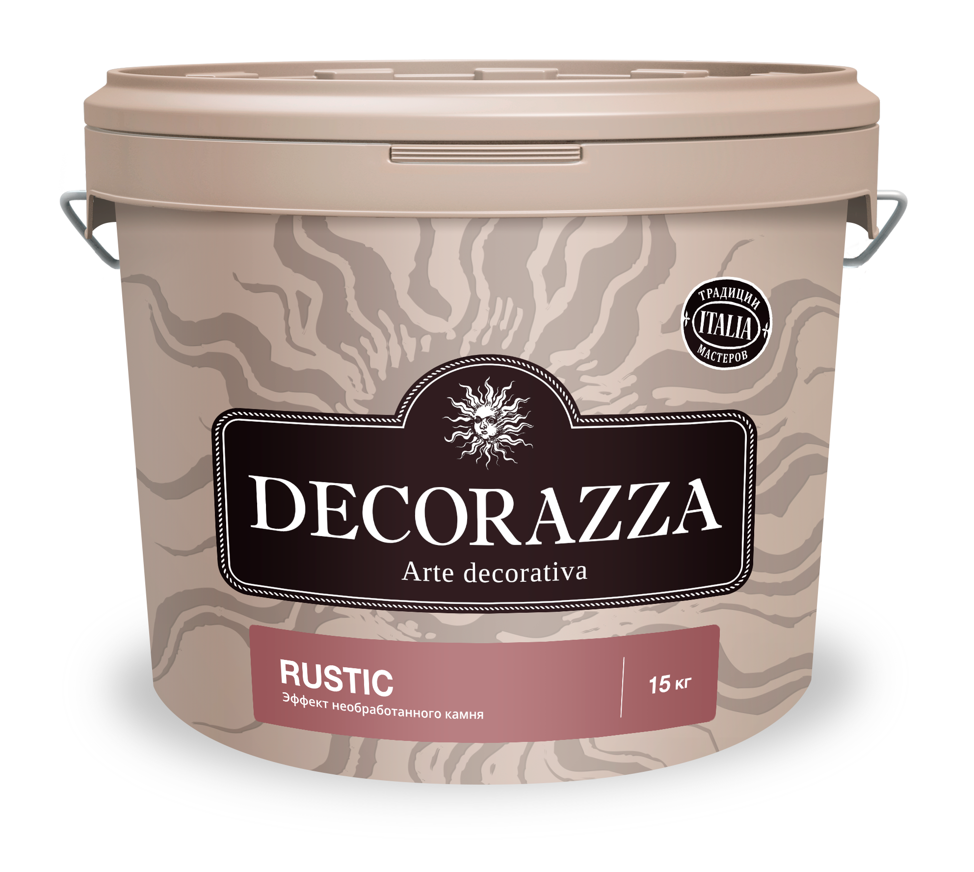Декоративное покрытие Decorazza Rustic с эффектом грубого обработанного камня 15 кг