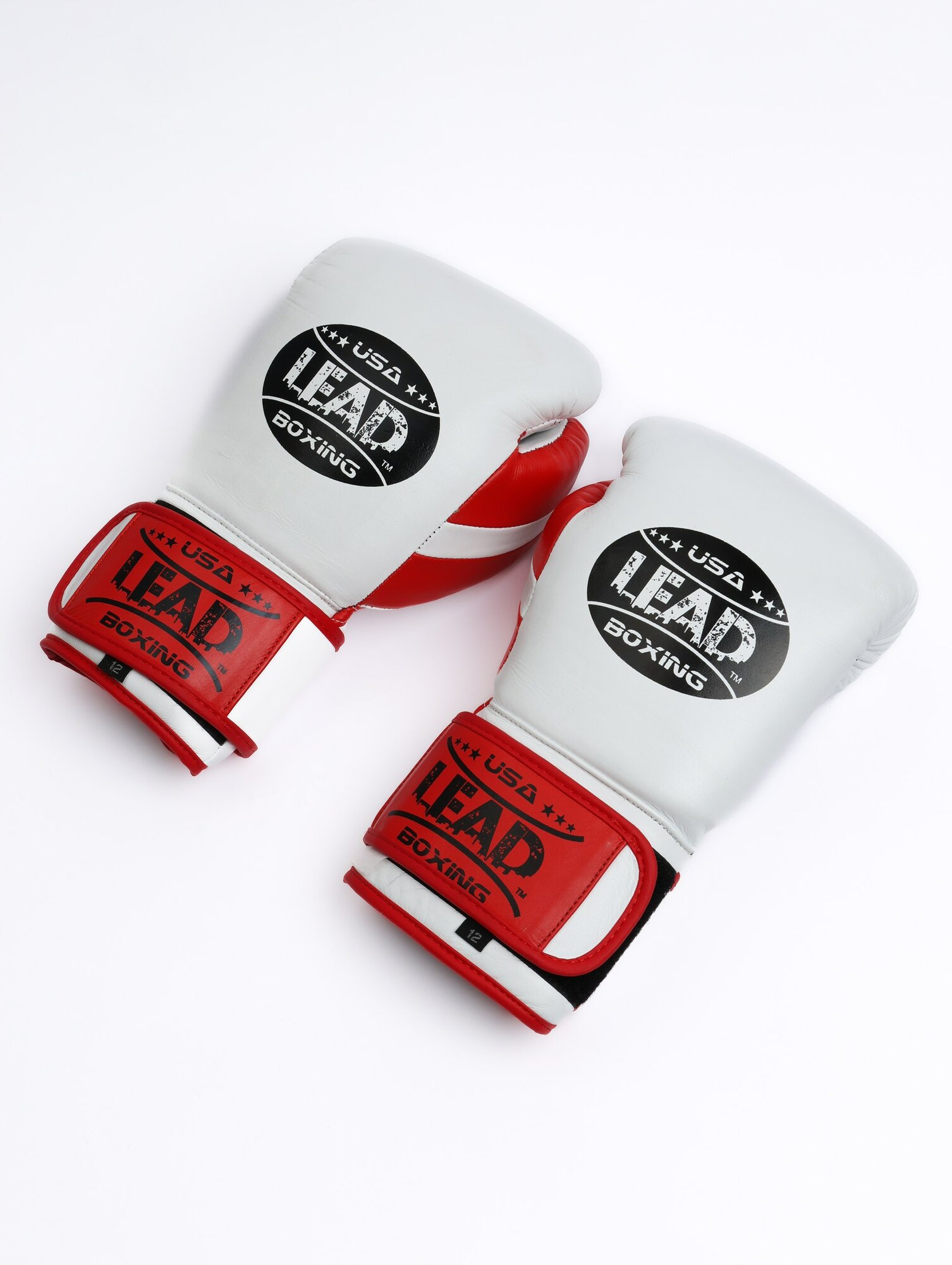Спаринговочные перчатки Lead Pro Tech (White-Red-Black) - Leaders - Белый/Красный - 12 oz