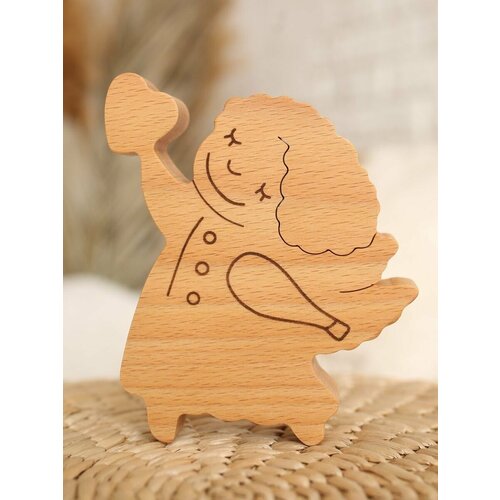 Статуэтка Ангел декор для дома фигурка ангелочек из дерева