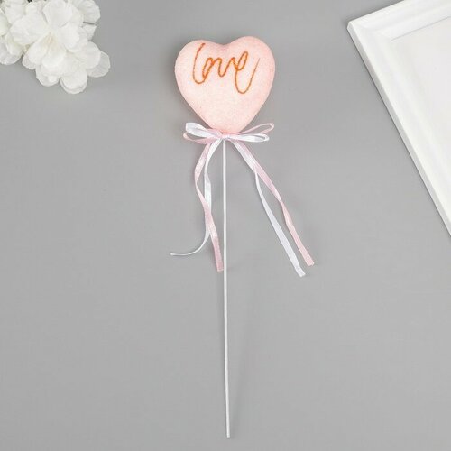 Декор для творчества Love длина 20 см розовый 6 штук 416₽