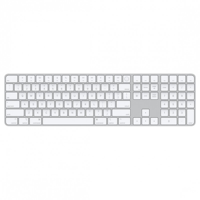 Клавиатура Apple Magic Keyboard с Touch ID и Numeric Keypad, белая