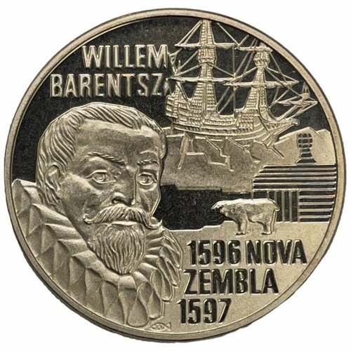Нидерланды 5 евро 1996 г. (Виллем Баренц)
