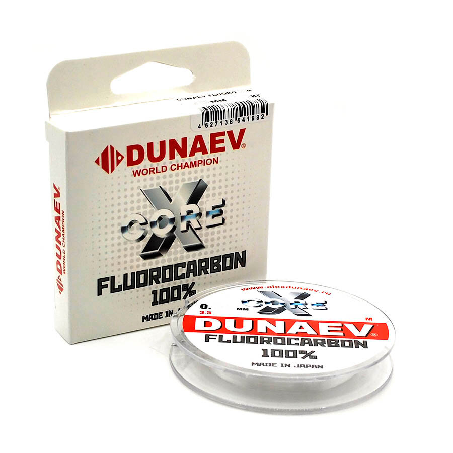 Леска Dunaev Fluorocarbon X-core 30м 0.148мм 2.0кг