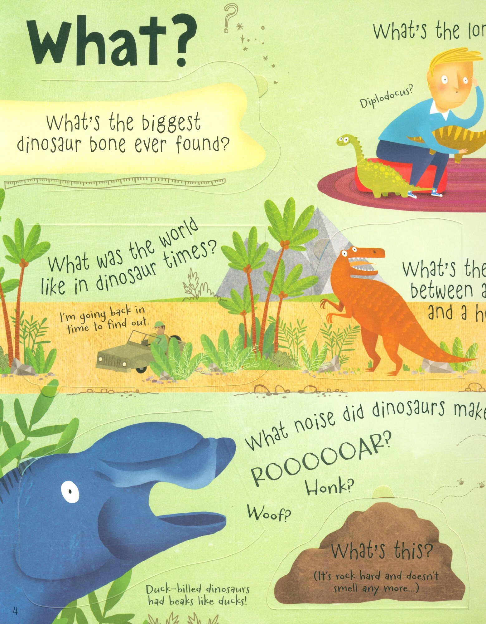 Lift-the-flap Questions and Answers about Dinosaurs - фото №2